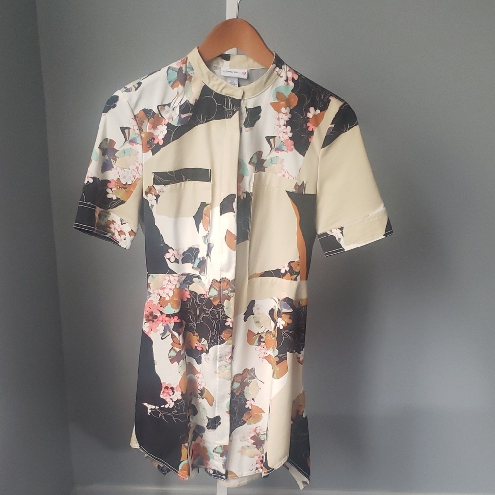 Floral Print Women's Shirt Dress